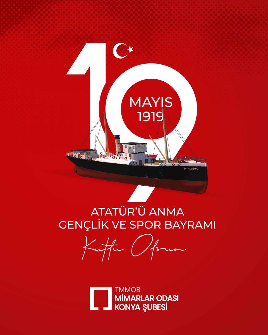 19 Mayıs Atatürk'ü Anma Gençlik ve Spor Bayramı Kutlu Olsun!