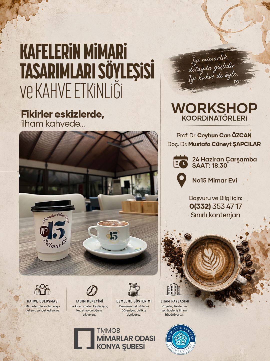 Kafelerin Mimari Tasarımları Söyleşisi ve Kahve Etkinliği