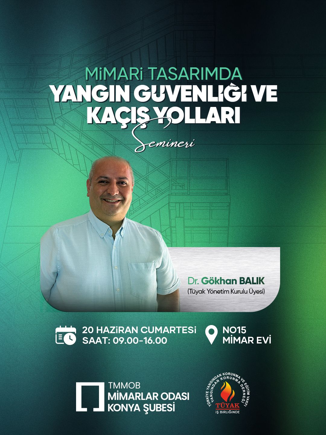 Mimari Tasarımda Yangın Güvenliği ve Kaçış Yolları Semineri